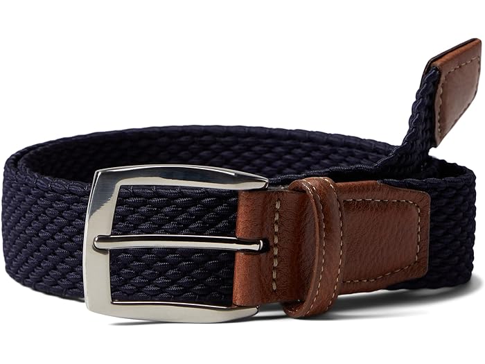 () gmU[ Y 35 E C^A Xgb` iC Torino Leather Co. men Torino Leather Co. 35 mm Italian Stretch Nylon Navy