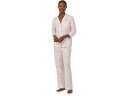 () [ t[ fB[X 3/4 X[u mb` J[ O Pj Zbg LAUREN Ralph Lauren women LAUREN Ralph Lauren 3/4 Sleeve Notch Collar Long PJ Set Blush Paisley