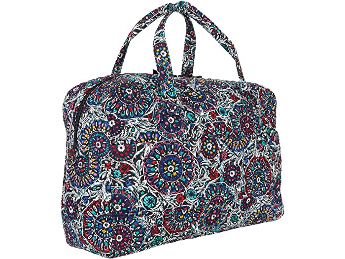 (取寄)ヴェラブラッドリーコットンウィークエンダートラベルバッグVeraBradleyCottonWeekenderTravelBagStainedGlassMedallion