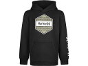 (取寄) ハーレー キッズ ボーイズ ヘキサゴン グラフィック プルオーバー パーカー (リトル キッズ) Hurley Kids boys Hurley Kids Hexagon Graphic Pullover Hoodie (Little Kids) Black