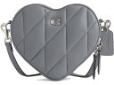 (取寄) コーチ レディース キルテッド レザー ハート クロスボディ COACH women COACH Quilted Leather Heart Crossbody Grey/Blue