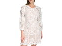 () BXJ[g fB[X [X u] X[u Vtg hX Vince Camuto women Vince Camuto Lace Blouson Sleeve Shift Dress Ivory/Blush