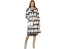 () BXJ[g fB[X E[ R[g W/ xg `FC V22753X Vince Camuto women Vince Camuto Wool Coat w/ Belt Chain V22753X Wine Plaid