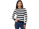 (取寄) トミーヒルフィガー レディース ストライプ ケーブル クルー ネック セーター Tommy Hilfiger women Tommy Hilfiger Stripe Cable Crew Neck Sweater Sky Captain Multi