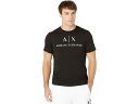 (取寄) アルマーニエクスチェンジ メンズ ロゴ プリンテッド ティー Armani Exchange men Logo Printed Tee Black(4)