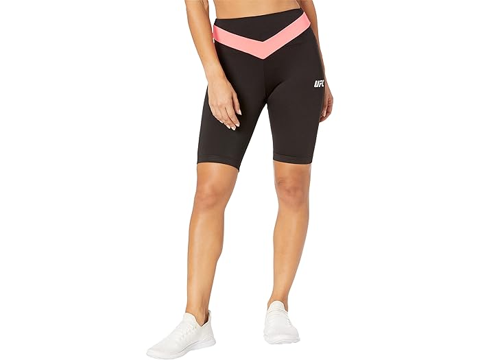 (取寄) ユーエフシー レディース 3/4 パネル ヨガ ショーツ UFC women UFC 3/4 Panel Yoga Shorts Black/Diva Pink