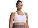 (取寄) アンダーアーマー レディース プラス サイズ クロスバック ミッド ブラ Under Armour women Under Armour Plus Size Cross-Back Mid Bra White/White/Halo Gray 1