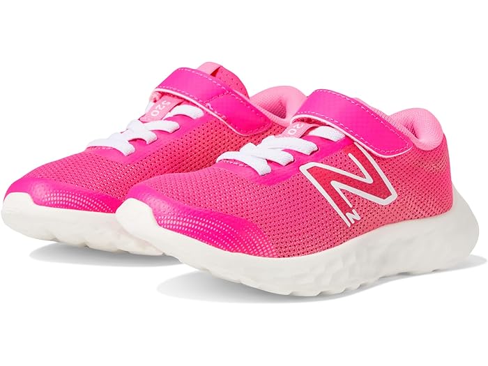 (取寄) ニューバランス スニーカー キッズ ガールズ 520v8 バンジー レース シューズ 靴 New Balance Kids girls 520v8 Bungee Lace (Little Kid) Hi-Pink/White 1