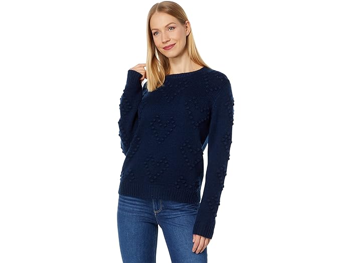 () XvfBbh fB[X _tl {u n[g Z[^[ Splendid women Splendid Daphne Bobble Heart Sweater Deep Sea