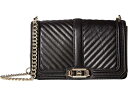 () xbJ~Rt fB[X VFu Lebh u NX{fB Rebecca Minkoff women Rebecca Minkoff Chevron Quilted Love Crossbody Black 1