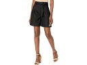 カルバン・クライン ベルト（レディース） (取寄) カルバンクライン レディース ショーツ ウィズ ボタン ディテール アンド ベルト Calvin Klein women Calvin Klein Shorts with Button Detail and Belt Black