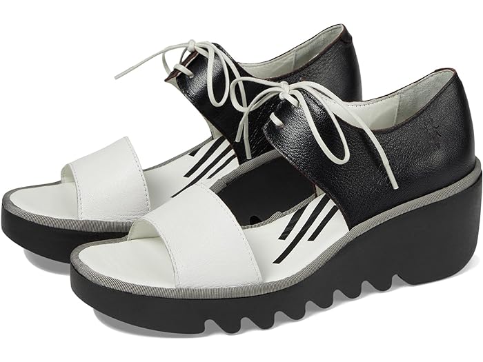 (取寄) フライロンドン レディース BILU465FLY FLY LONDON women BILU465FLY White/Black Mousse