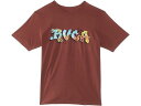 (取寄) ルーカ キッズ ボーイズ ブラック ブック ショート スリーブ (ビッグ キッズ) RVCA Kids boys RVCA Kids Black Book Short Sleeve (Big Kids) Red Earth