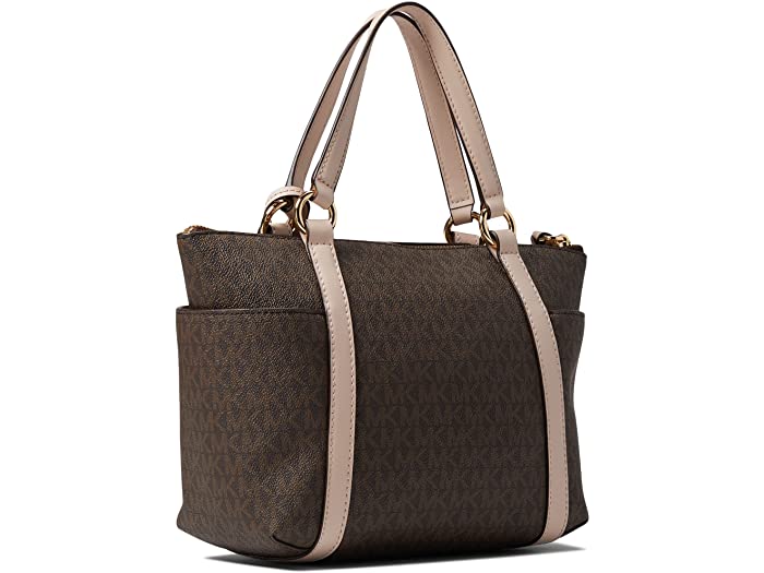 (取寄) マイケルコース レディース サリバン スモール コンバーチブル トップ ジップ トート MICHAEL Michael Kors women Sullivan Small Convertible Top Zip Tote Brown/Soft Pink