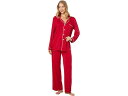 () LbL[ pc fB[X J[h pW} Zbg Kickee Pants women Kickee Pants Collared Pajama Set Crimson/Natural