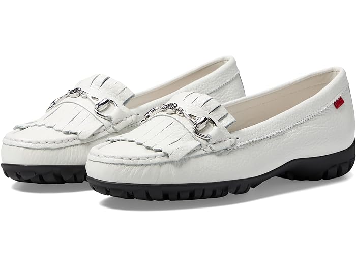 (取寄) マークジョセフニューヨーク レディース レキシントンゴルフシューズMarc Joseph New York women Marc Joseph New York Lexington Golf White Grainy/Black Sole その1