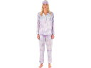 (取寄) プラッシュ レディース タイダイ パジャマ + アイマスク セット Plush women Plush Tie-Dye Pajama + Eyemask Set Purple