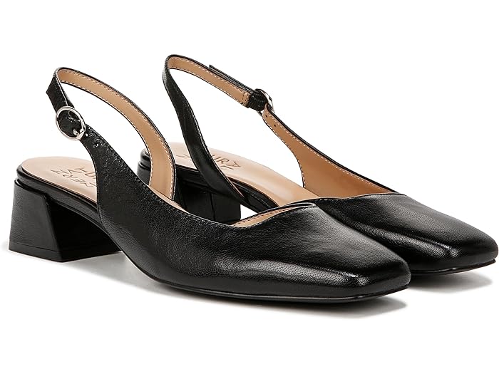 () ʥ饤 ǥ   ҡ 󥰥Хå ɥ쥹 塼 Naturalizer women Jayla Low Heel Slingback Dress Shoes Black Leather