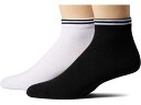 アンドソックス 靴下 メンズ (取寄) ラコステ メンズ 2-パック グラフィック クロコ アンド ソックス Lacoste men Lacoste 2-Pack Graphic Croc and Lacoste Socks Black/White