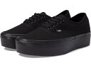 (取寄) バンズ オーセンティック スタックフォーム Vans Vans Authentic Stackform Canvas Black/Black