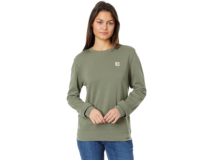 () J[n[g fB[X bNXh-tBbg tBbg ~bhEGCg t` e[ N[ lbN XEFbgVc Carhartt women Carhartt Relaxed Fit Midweight French Terry Crew Neck Sweatshirt Dusty Olive