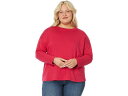 (取寄) アイリーン フィッシャー レディース プラス サイズ ハイ クルー ネック ボクシー トップ Eileen Fisher women Eileen Fisher Plus Size High Crew Neck Boxy Top Azalea