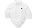 (取寄) ジャニー アンド ジャック ボーイズ トレイン オックスフォード ボディスーツ (インファント) Janie and Jack boys Janie and Jack Train Oxford Bodysuit (Infant) White