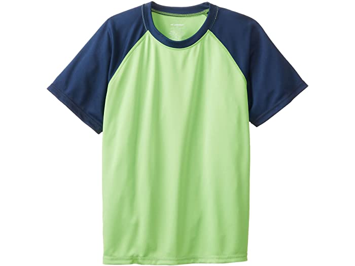 (取寄) カヌ サーフ ボーイズ ショート スリーブ Upf 50+ ラッシュガード スイム シャツ (リトル キッズ/ビッグ キッズ) Kanu Surf boys Short Sleeve UPF 50+ Rashguard Swim Shirt (Little Kids/Big Kids) Contrast Green