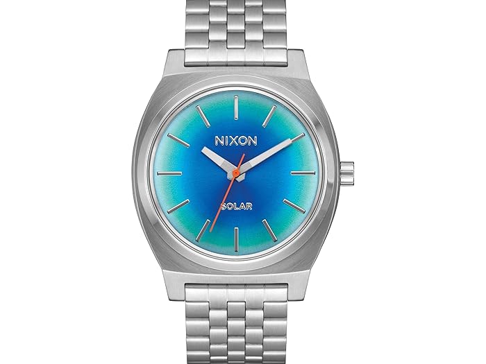 ニクソン 腕時計（メンズ） (取寄) ニクソン メンズ タイム テラー ソーラー Nixon men Nixon Time Teller Solar Silver/Rainbow