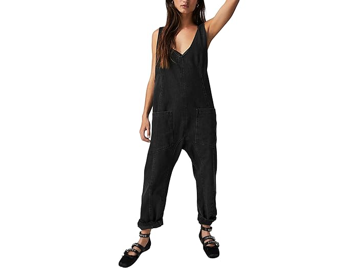 (取寄) フリーピープル レディース ハイ ローラー ジャンプスーツ Free People women Free People High Roller Jumpsuit Mineral Black