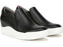 (取寄) ドクターショール レディース タイム オフ ウェッジ スニーカー Dr. Scholl's women Dr. Scholl's Time Off Wedge Sneaker Black Smooth