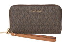 (取寄) マイケルコース レディース ジェット セット ラージ フラッツ マルチ ファンクション フォン ケース MICHAEL Michael Kors women MICHAEL Michael Kors Jet Set Large Flat Multi Function Phone Case Brown