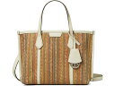 () g[o[` fB[X y[ tBA XgCv gv Rp[gg X[ g[g Tory Burch women Tory Burch Perry Raffia Stripe Triple-Compartment Small Tote Multi