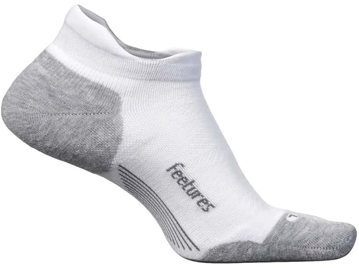 楽天ジェットラグ楽天市場店（取寄） フィーチャーズ エリート マックス クッション ノー ショー タブ Feetures Feetures Elite Max Cushion No Show Tab White 1