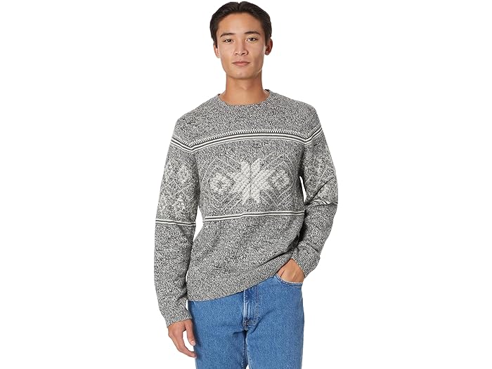 () bL[uh Y C^[V N[ lbN Z[^[ Lucky Brand men Lucky Brand Intarsia Crew Neck Sweater Charcoal Combo