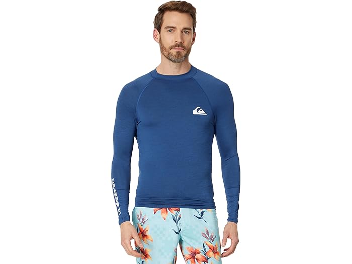 (取寄) クイックシルバー メンズ エブリデイ UPF50 ロング スリーブ Quiksilver men Everyday UPF50 Long Sleeve Monaco Blue Heather
