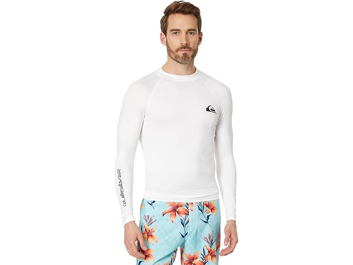 (取寄) クイックシルバー メンズ エブリデイ UPF50 ロング スリーブ Quiksilver men Everyday UPF50 Long Sleeve White