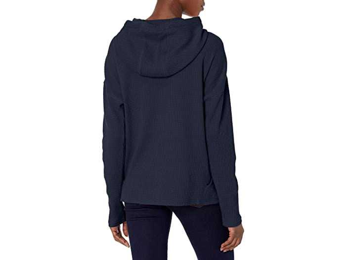 (取寄) カーハート レディース リラックスト フィット ヘビーウェイト ロング スリーブ フーデット サーマル シャツ Carhartt women Relaxed Fit Heavyweight Long Sleeve Hooded Thermal Shirt Navy