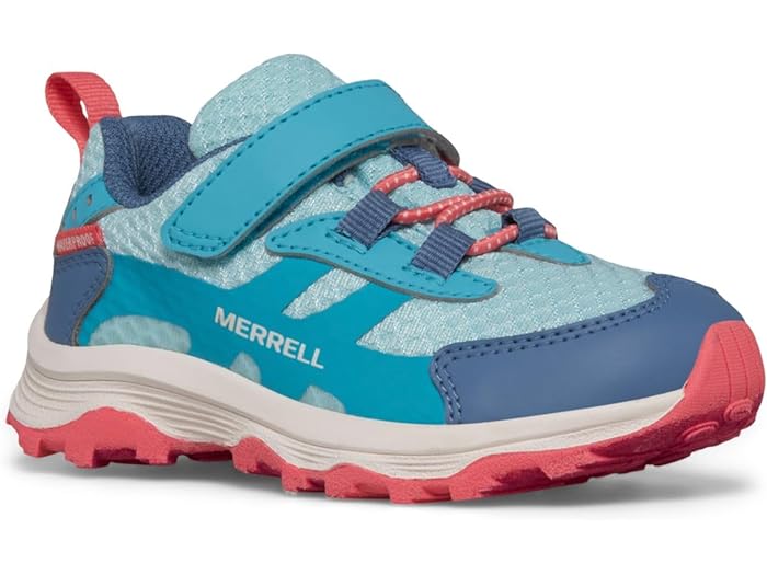 (取寄) メレル キッズ キッズ モアブ スピード 2 ロウ A/C ウォータープルーフ (トドラー) Merrell Kids kids Merrell Kids Moab Speed 2 Low A/C Waterproof (Toddler) Turquoise/Coral