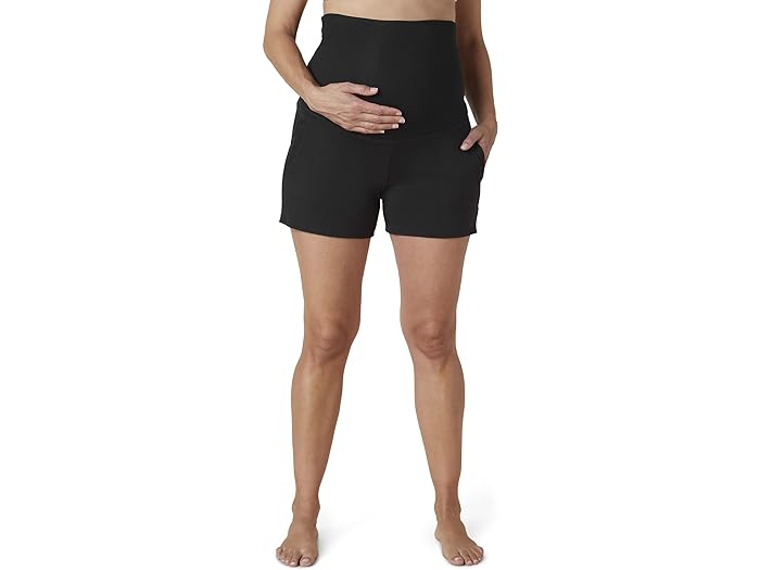 楽天ジェットラグ楽天市場店（取寄） ビヨンドヨガ レディース コージー フリース マタニティ フォールドオーバー ショーツ Beyond Yoga women Beyond Yoga Cozy Fleece Maternity Fold-Over Shorts Black