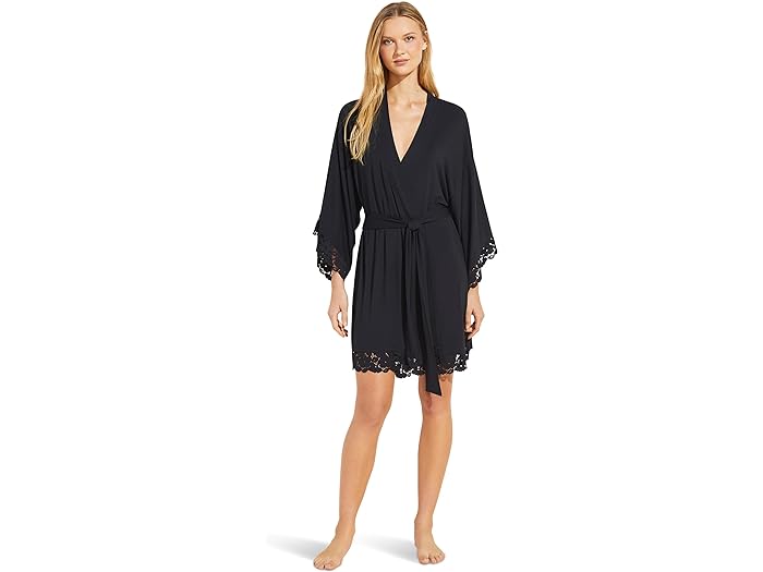 () С ǥ ʥ -  ޥɥ⥢   Eberjey women Eberjey Naya - The Mademoiselle Kimono Robe Black