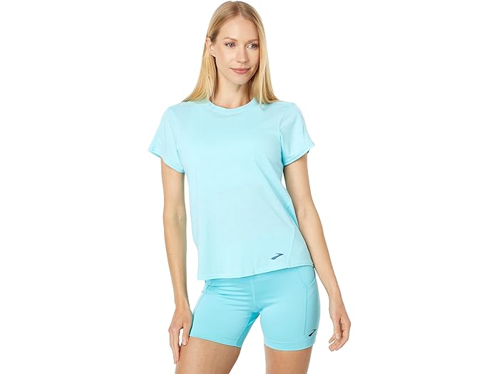 (取寄) ブルックス レディース ディスタンス ショート スリーブ Brooks women Brooks Distance Short Sleeve Vivid Tealのサムネイル