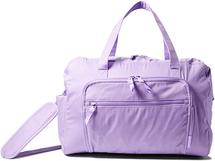 (取寄)ヴェラブラッドリーコットンウィークエンダートラベルバッグVeraBradleyCottonWeekenderTravelBagLavenderPetal-RecycledCotton