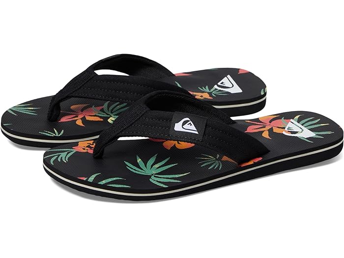 (取寄) クイックシルバー メンズ モロカイ レイバック リ Quiksilver men Quiksilver Molokai Layback II Black/Orange/Green