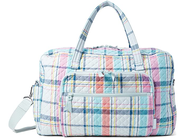 (取寄)ヴェラブラッドリーコットンウィークエンダートラベルバッグVeraBradleyCottonWeekenderTravelBagPastelPlaid-RecycledCotton