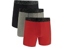 (取寄) アンダーアーマー メンズ 3-パック パフォーマンス テック ソリッド 6 ボクサー ブリーフ Under Armour men Under Armour 3-Pack Performance Tech Solid 6" Boxer Briefs Red