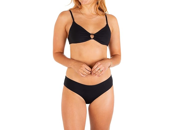 (取寄) ハーレー レディース ソリッド チーキー ヒップスター Hurley women Hurley Solid Cheeky Hipster Black