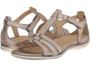 (取寄) エコー レディース フラッシュ Tストラップ サンダル ECCO women Flash T-Strap Sandal Warm Grey Metallic/Moon Rock