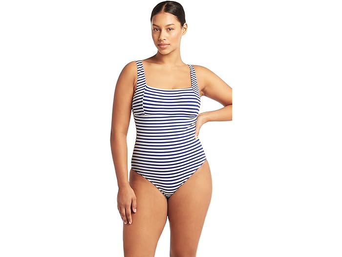 (取寄) シー レベル スイム レディース カプリ スクエア ネック ワンピース SEA LEVEL SWIM women SEA LEVEL SWIM Capri Square Neck One-Piece Royal