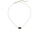 (取寄) ケンドラスコット レディース イライザ ペンダント ネックレス Kendra Scott women Kendra Scott Elisa Pendant Necklace Gold/Black Opaque Glass